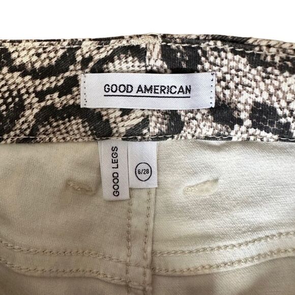 Good American Good Legs Snake Print Skinny Jeans | Size 6/28 - Picture 8 of 8